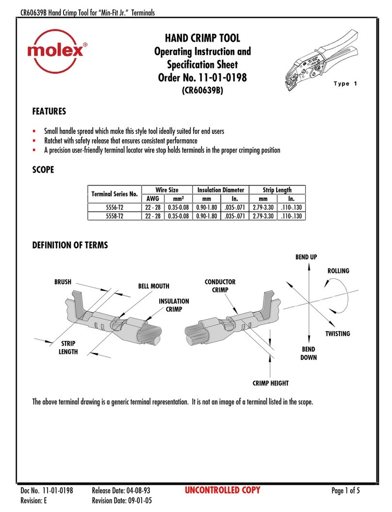 molex CR60639B User manual