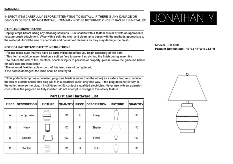 JONATHAN Y JYL3039 User manual