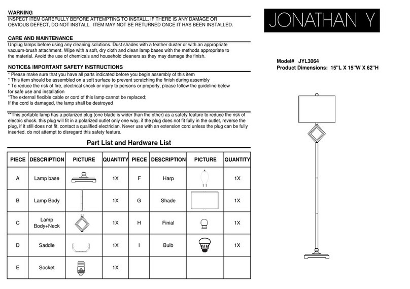 JONATHAN Y JYL3064 User manual JONATHAN Y JYL3064 User manual