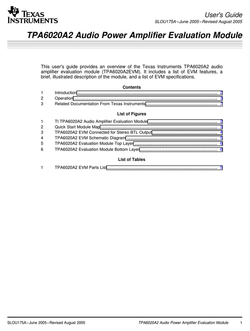 Texas Instruments TPA6020A2 User manual