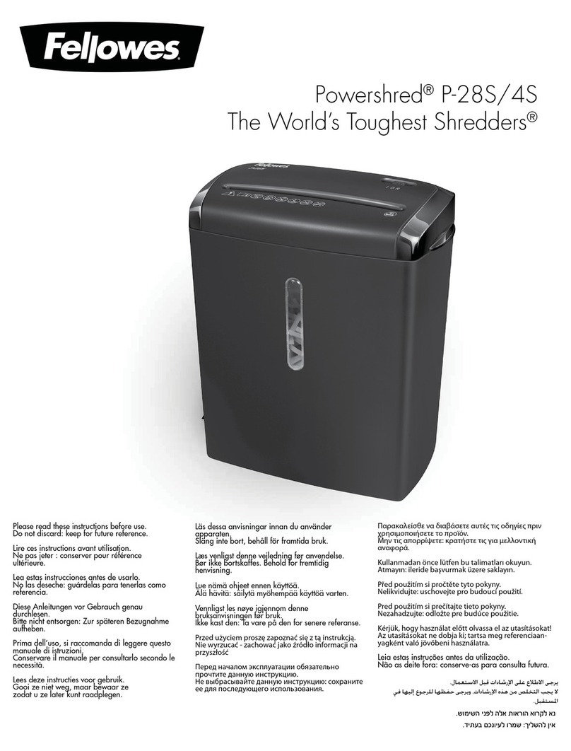 Fellowes Powershred P-24S manual