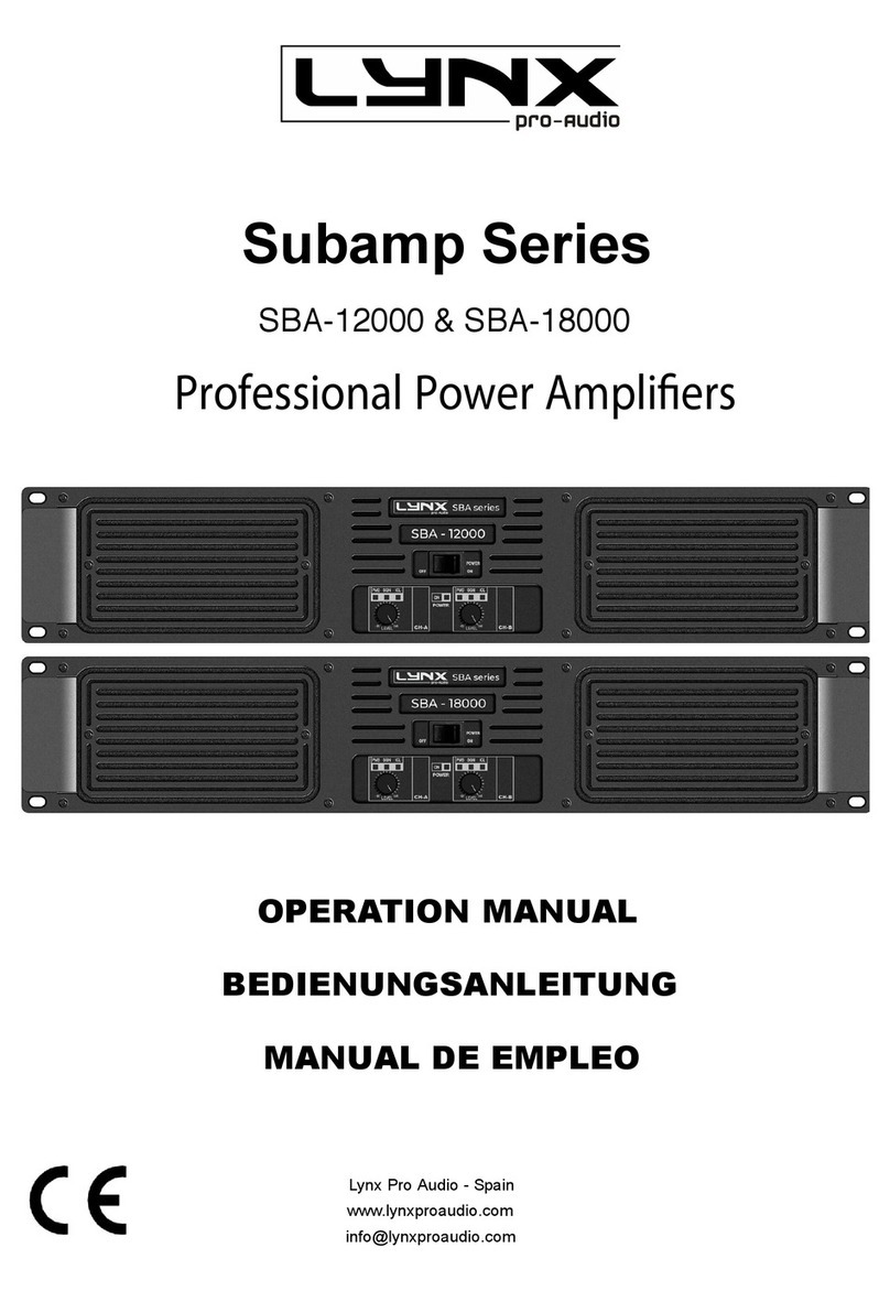 Lynx Subamp Series User manual