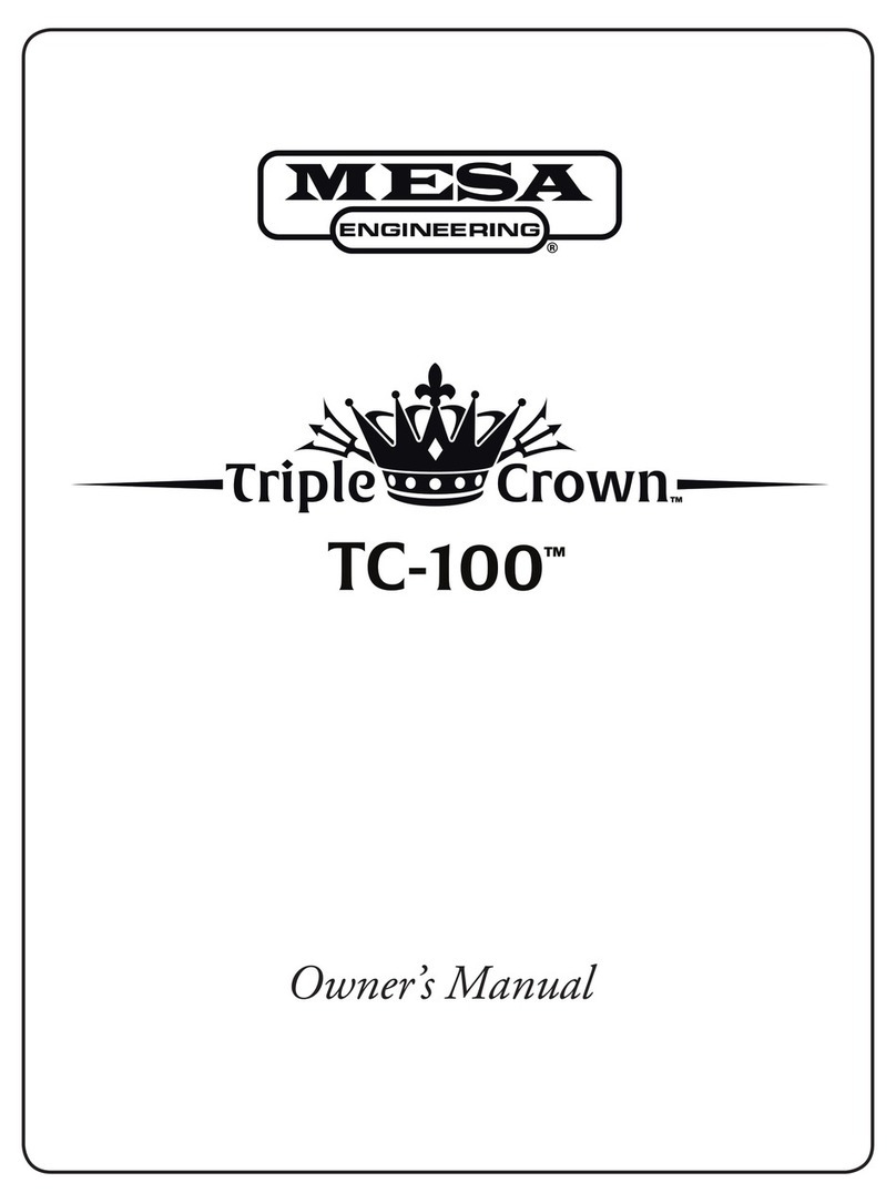 MESA ENGINEERING Triple Crown TC-100 owner's manual