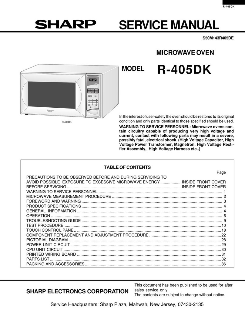 Sharp R-405DK User manual Sharp R-405DK User manual