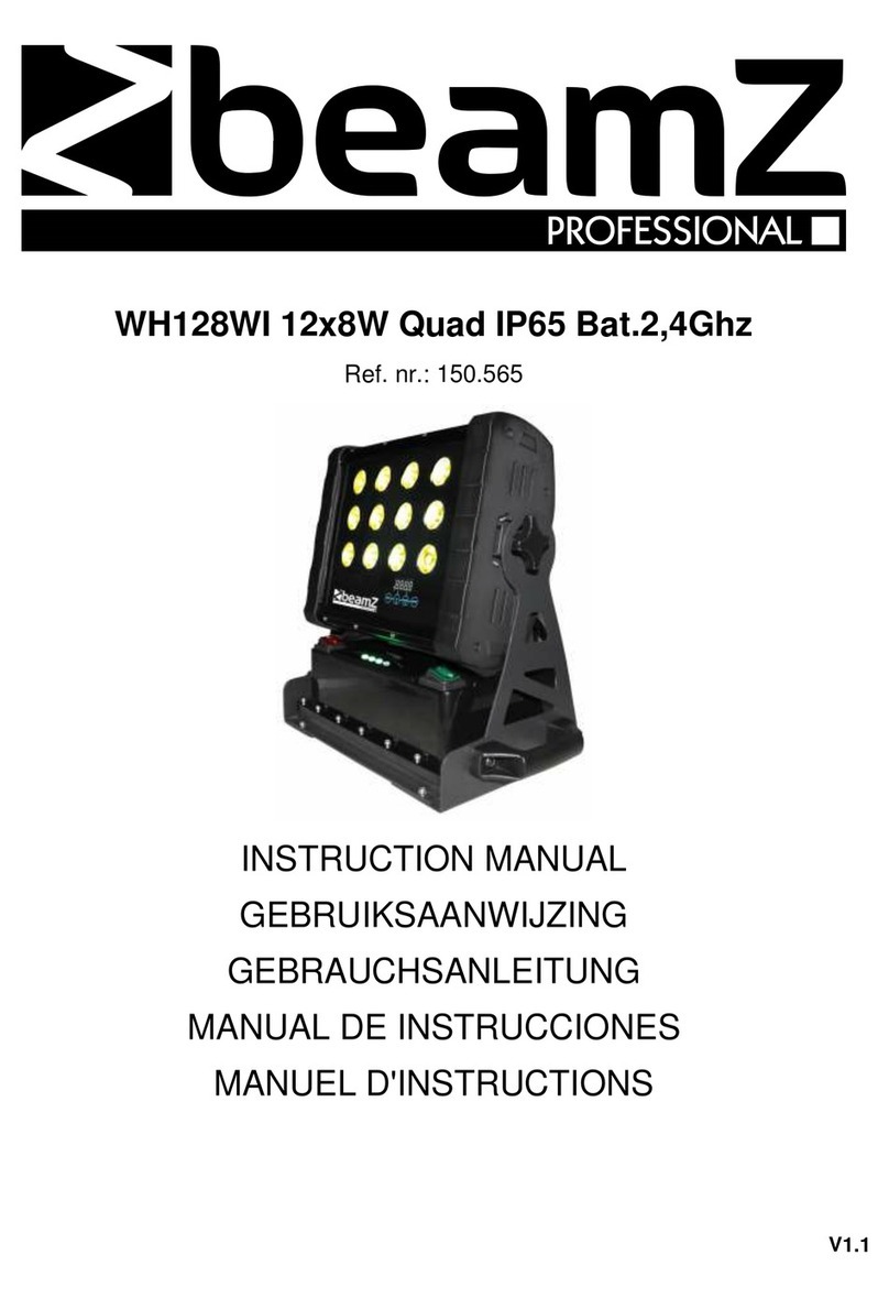 Beamz professional WH128WI instruction manual
