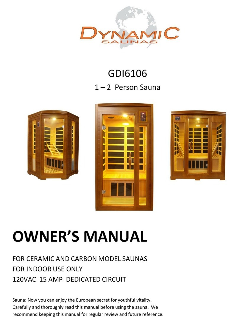 Dynamic Saunas GDI6106 User manual