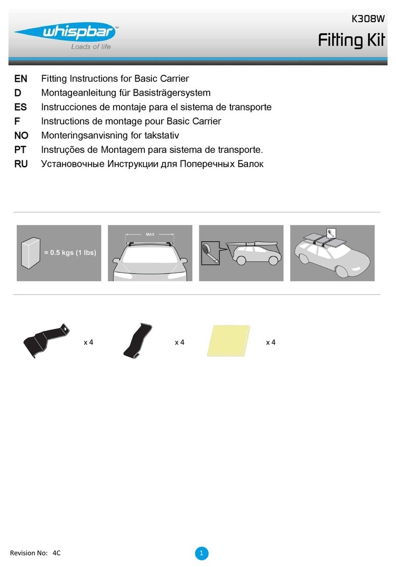 Whispbar K308W Fitting instructions
