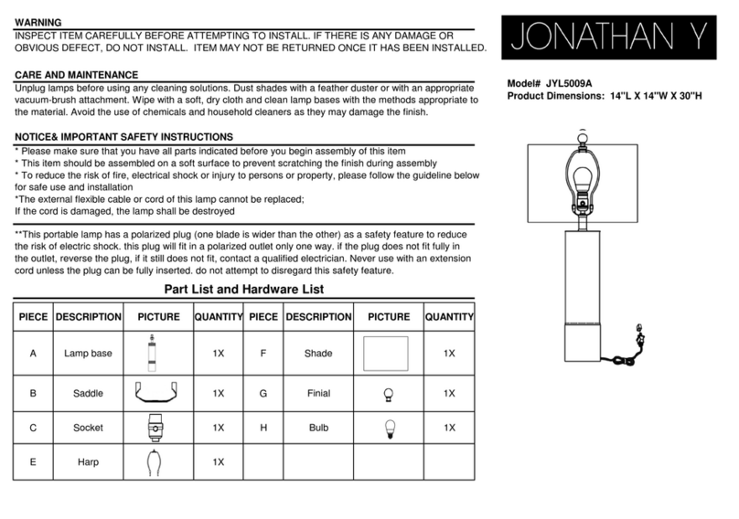 JONATHAN Y JYL5009A User manual JONATHAN Y JYL5009A User manual