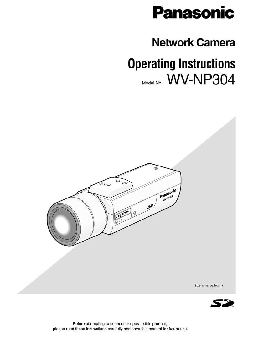 Panasonic WV-NP304E User manual Panasonic WV-NP304E User manual