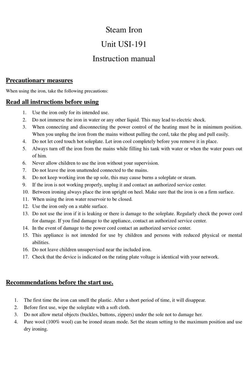 Unit USI-191 instruction manual