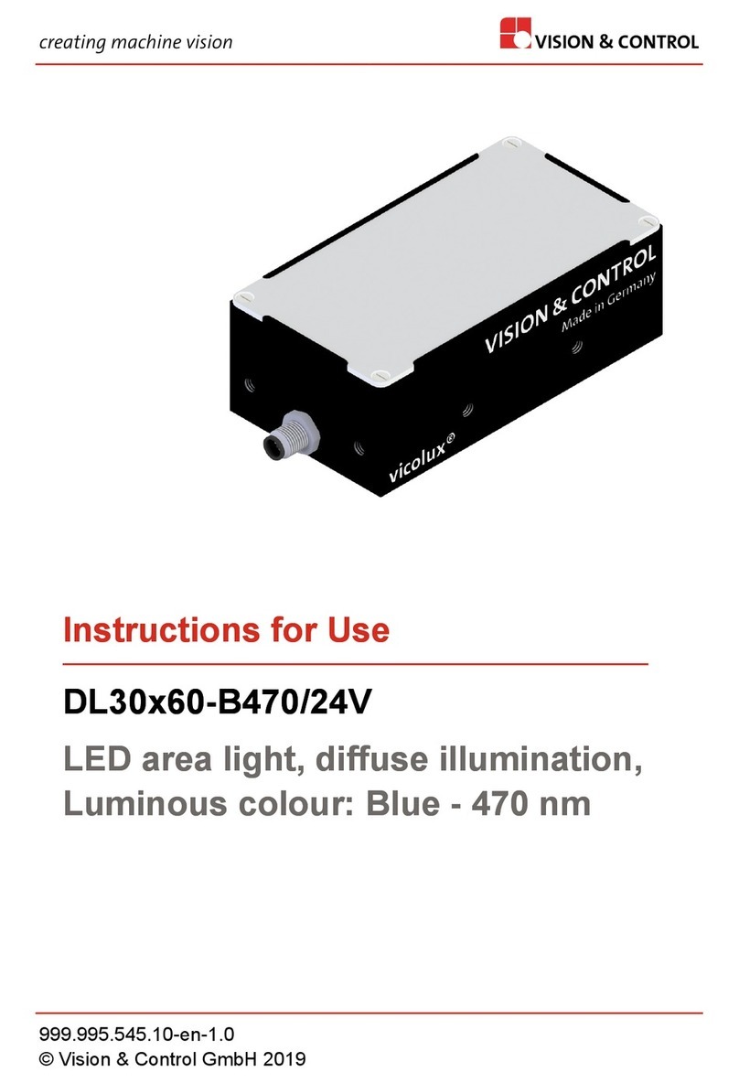 Vision & Control DL30x60-B470/24V User manual