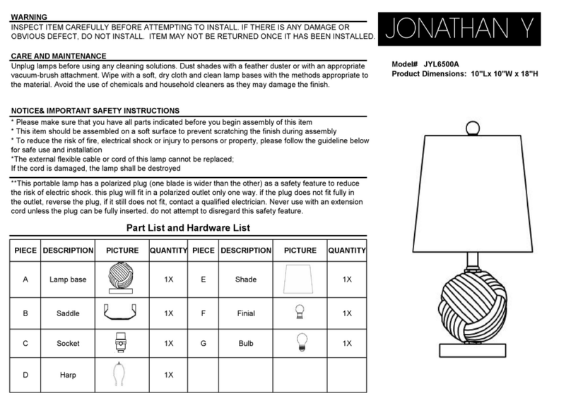 JONATHAN Y JYL6500A User manual