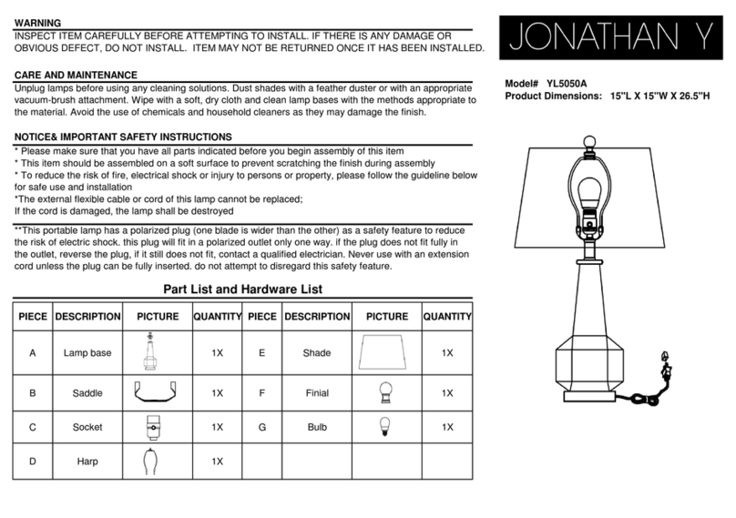 JONATHAN Y YL5050A User manual