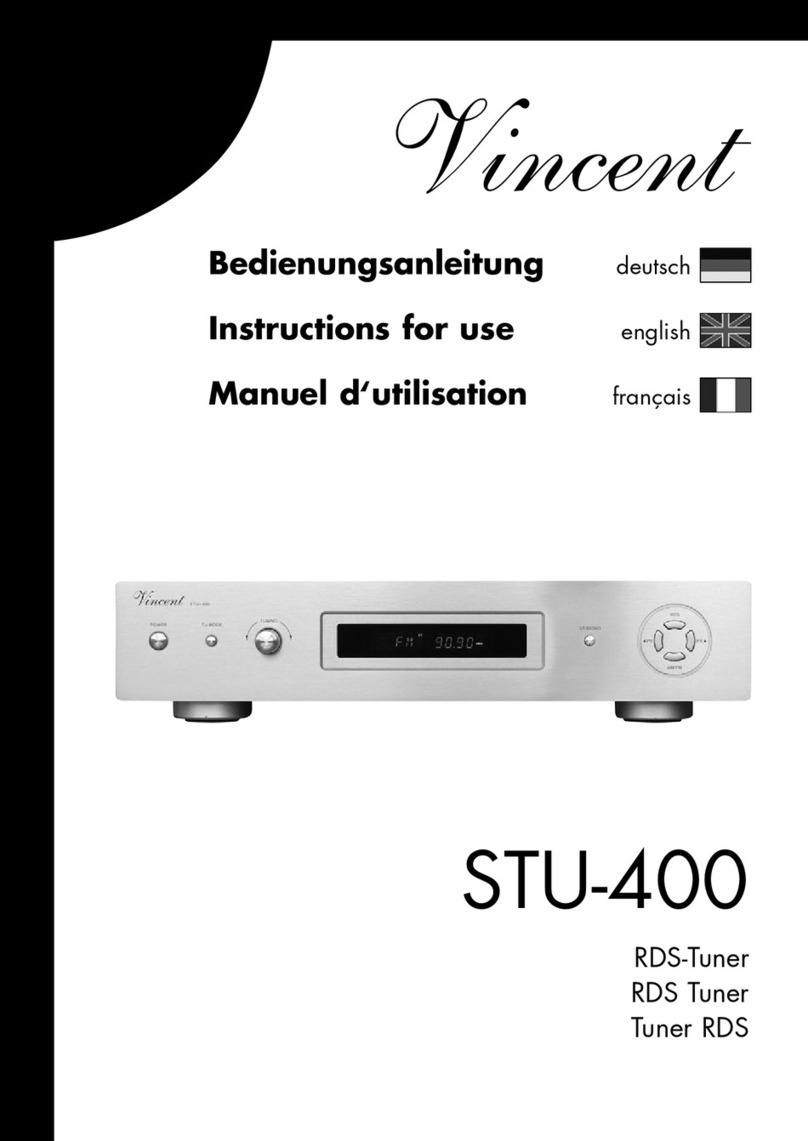 VINCENT STU-400 Instructions for use VINCENT STU-400 Instructions for use