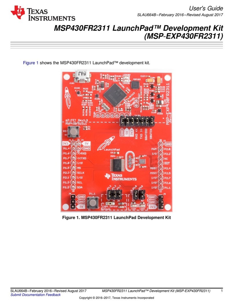 Texas Instruments LaunchPad MSP430FR2311 User manual