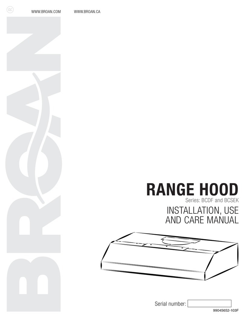 Broan BCDF Series Instruction and safety manual