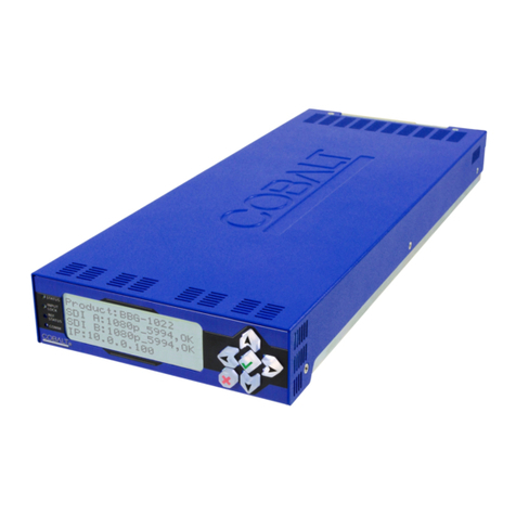 Cobalt Digital Inc BBG-1022-2FS product manual