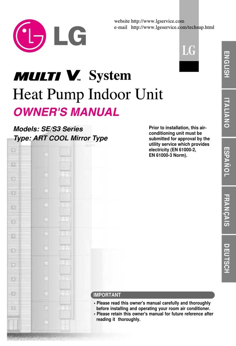 LG multi V S3 Series User manual
