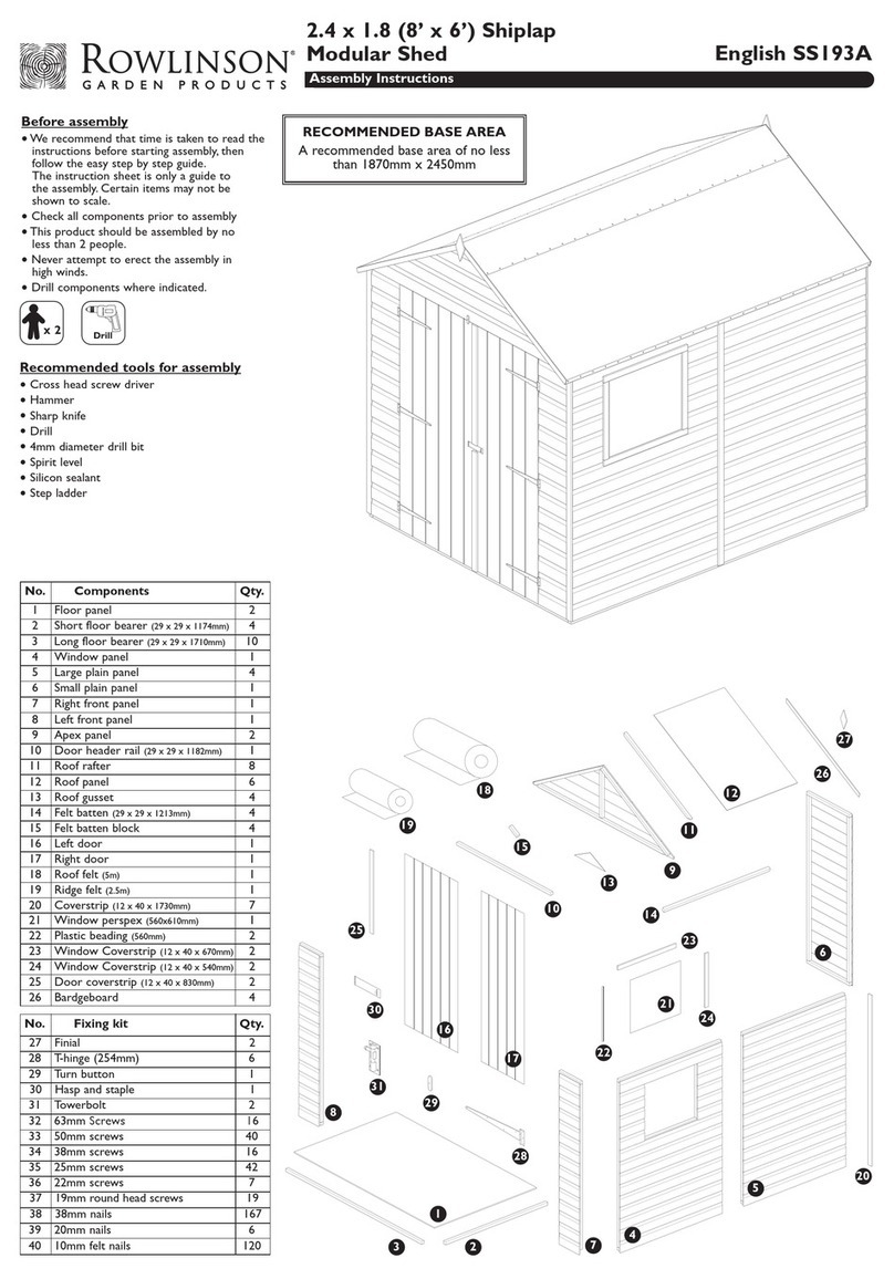 Rowlinson Garden Products SS193A Assembly instructions
