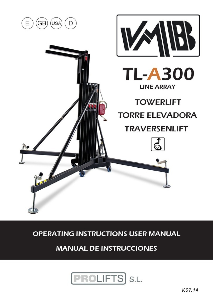 PRO LIFTS VMB TL-A300 Instruction Manual