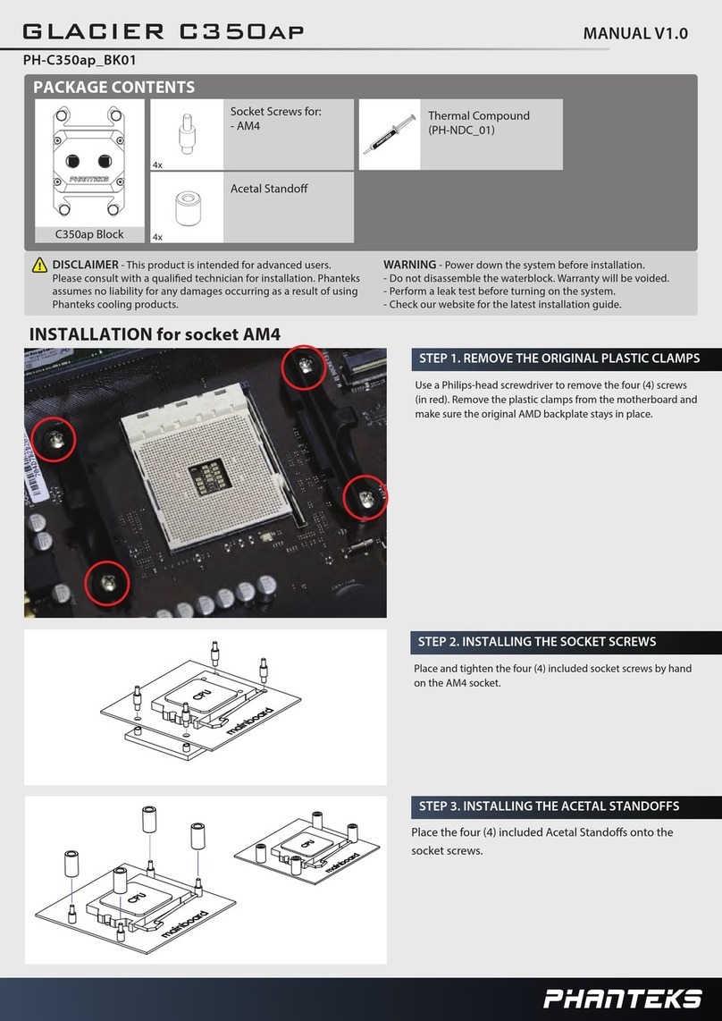 Phanteks GLACIER C350AP User manual Phanteks GLACIER C350AP User manual