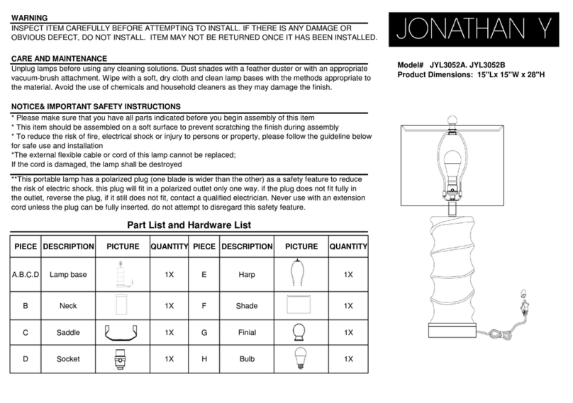 JONATHAN Y JYL3052B manual