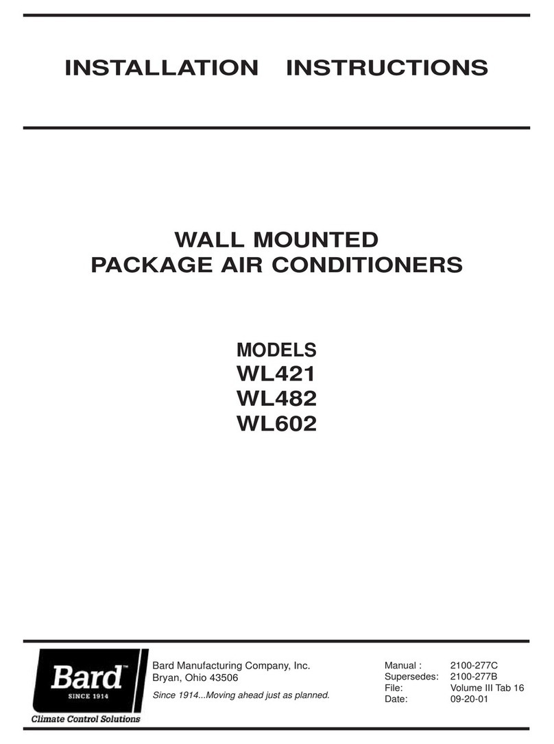 Bard WL421 User manual