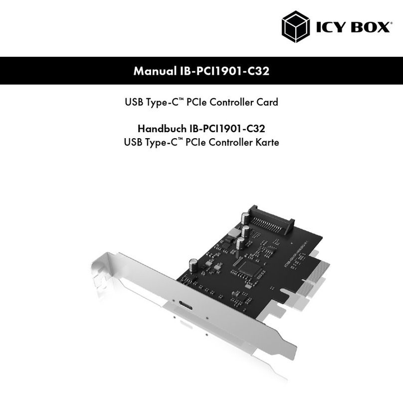 RaidSonic Icy Box IB-PCI1901-C32 manual