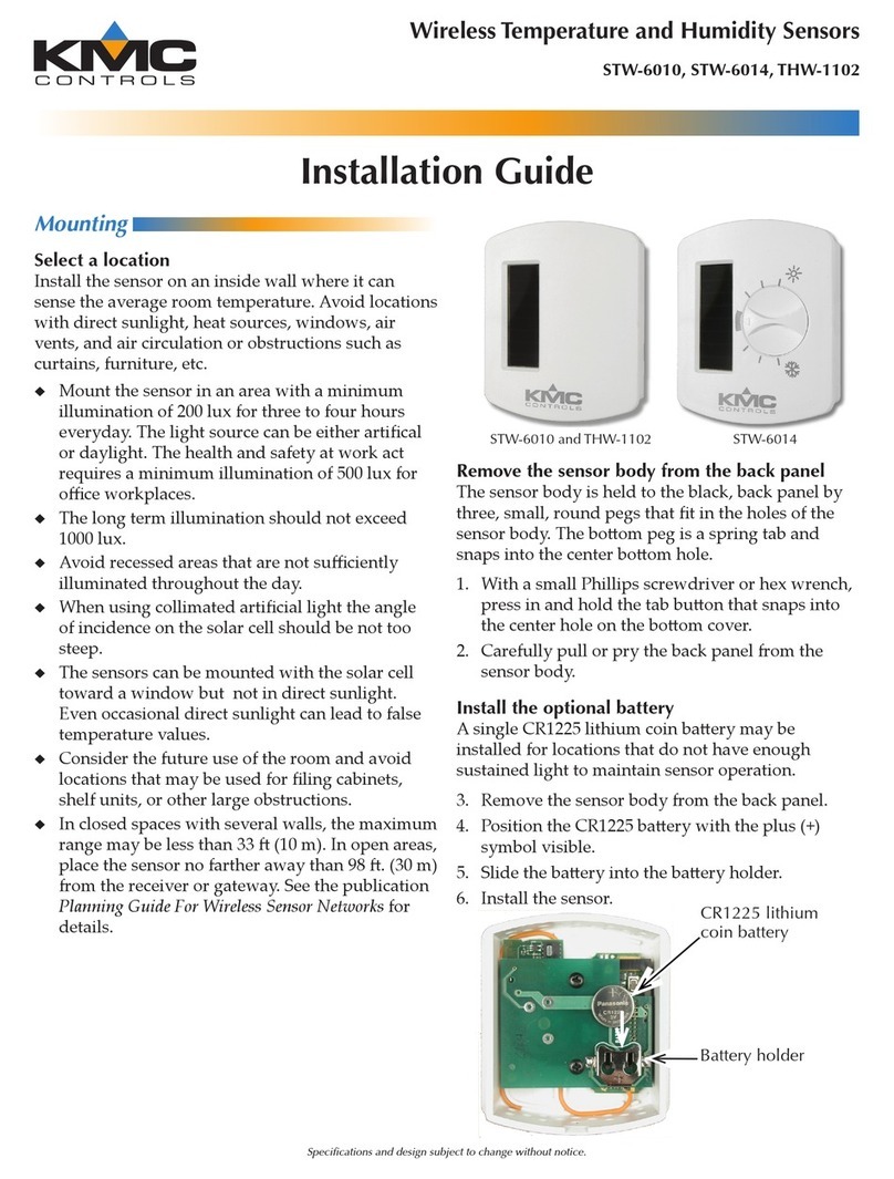 KMC Controls STW-6014 installation guide KMC Controls STW-6014 installation guide