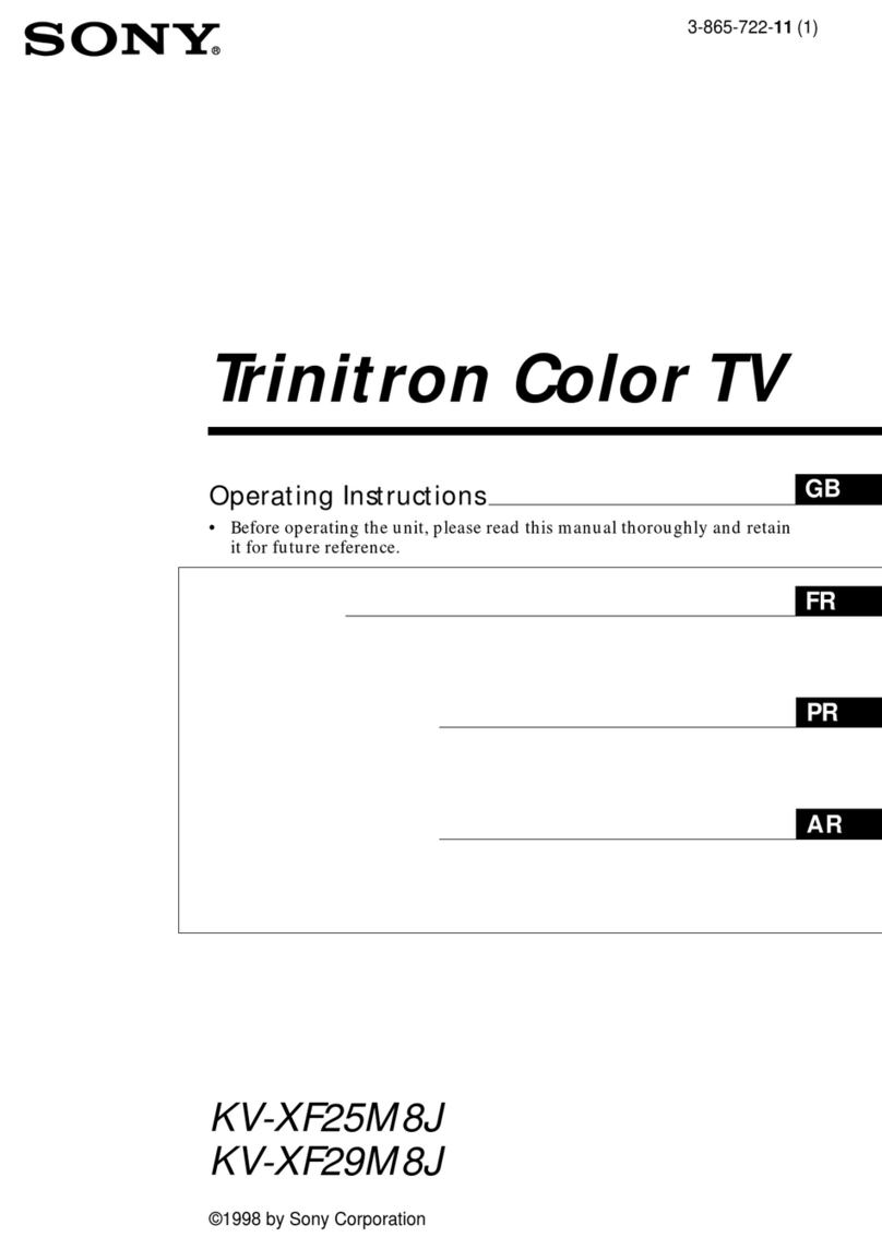 Sony KV-XF25M8J User manual