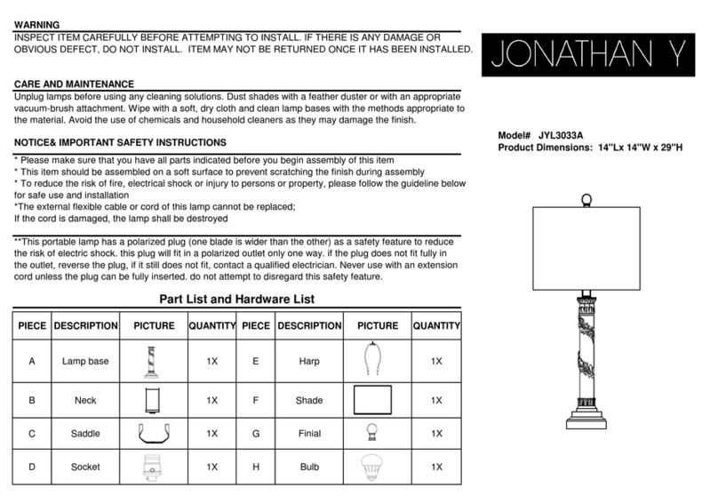 JONATHAN Y JYL3033A User manual
