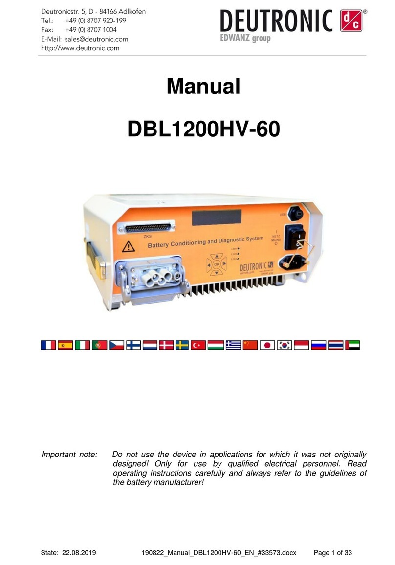 EDWANZ group Deutronic DBL1200HV manual