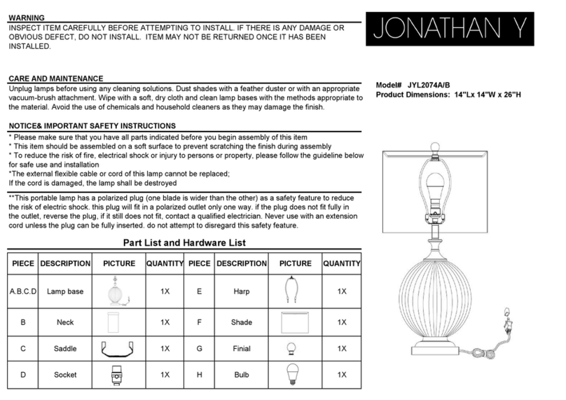 JONATHAN Y JYL2074A User manual