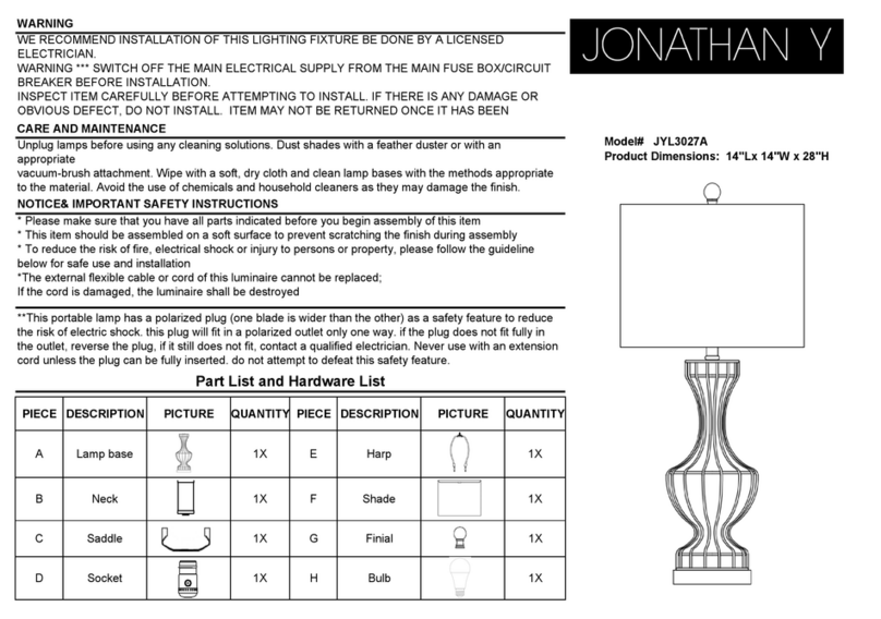 JONATHAN Y JYL3027A User manual JONATHAN Y JYL3027A User manual