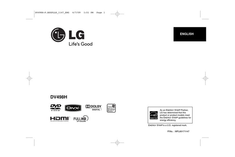 LG DV498H quick start guide