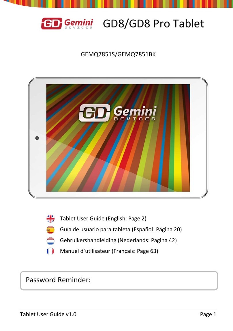 Gemini Devices GD8 User manual