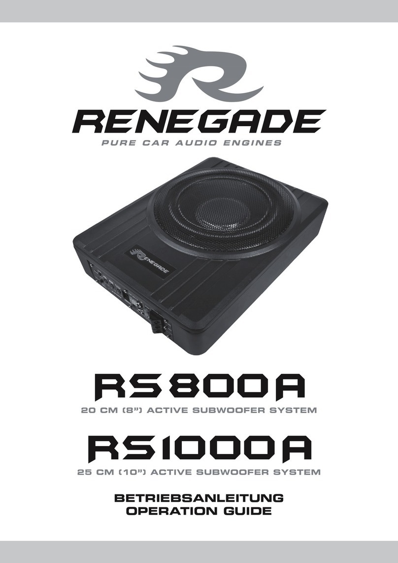 Renegade RS800A Operation guide