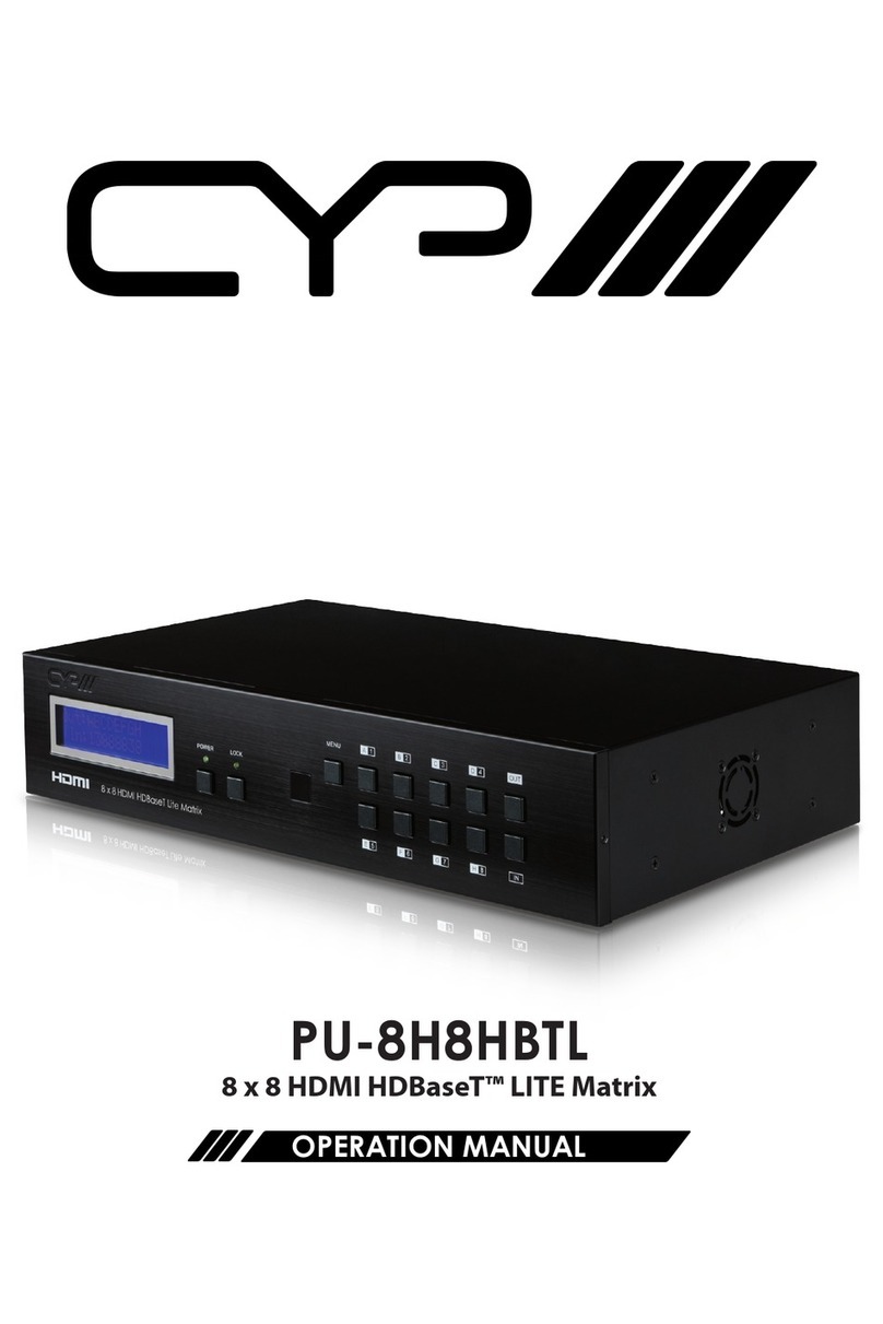 CYP PU-8H8HBTL User manual CYP PU-8H8HBTL User manual