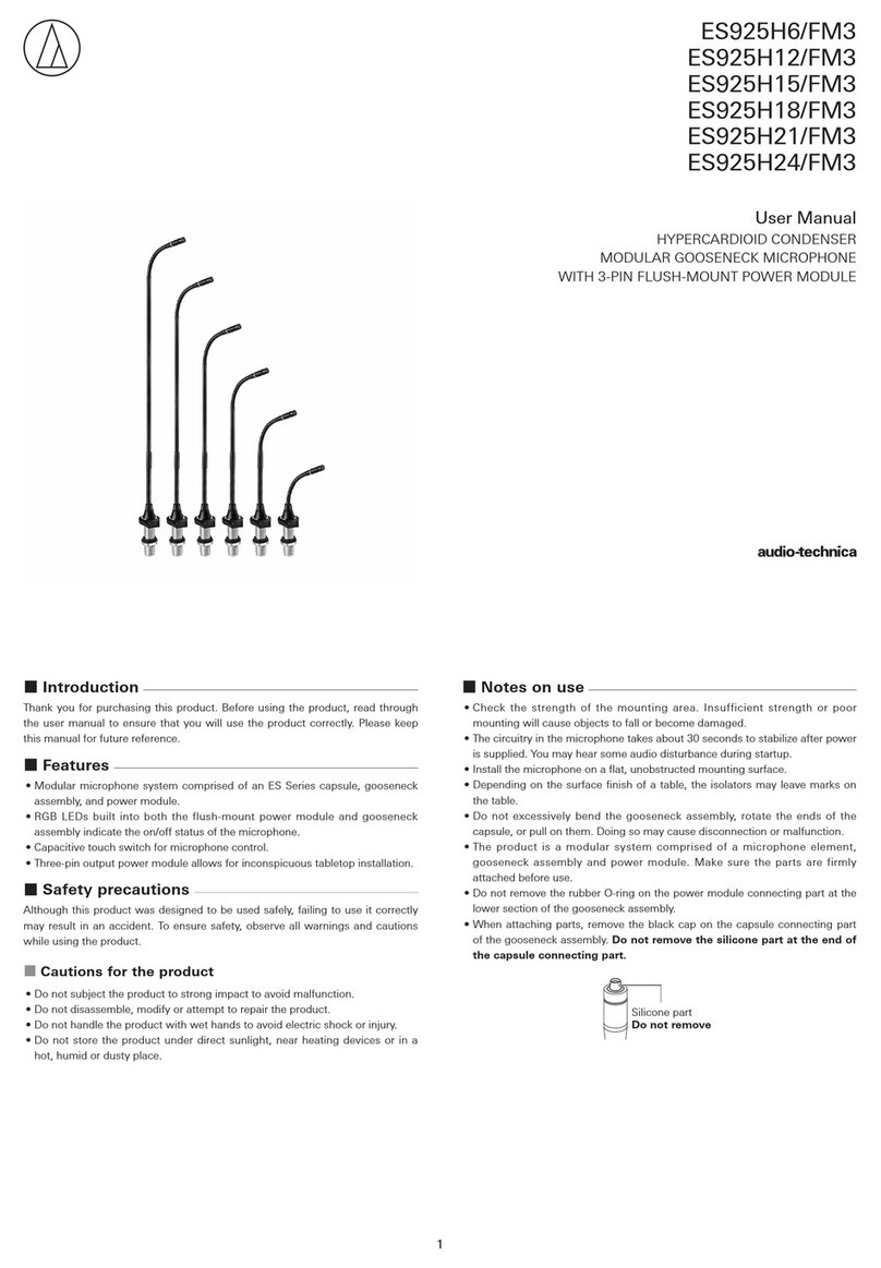 Audio Technica ES925/FM3 User manual