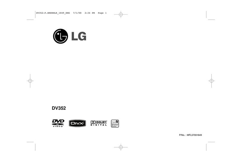 LG DV352 User manual
