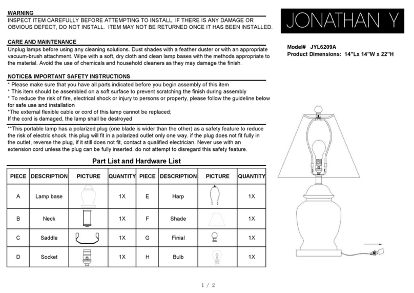 JONATHAN Y JYL6209A quick start guide