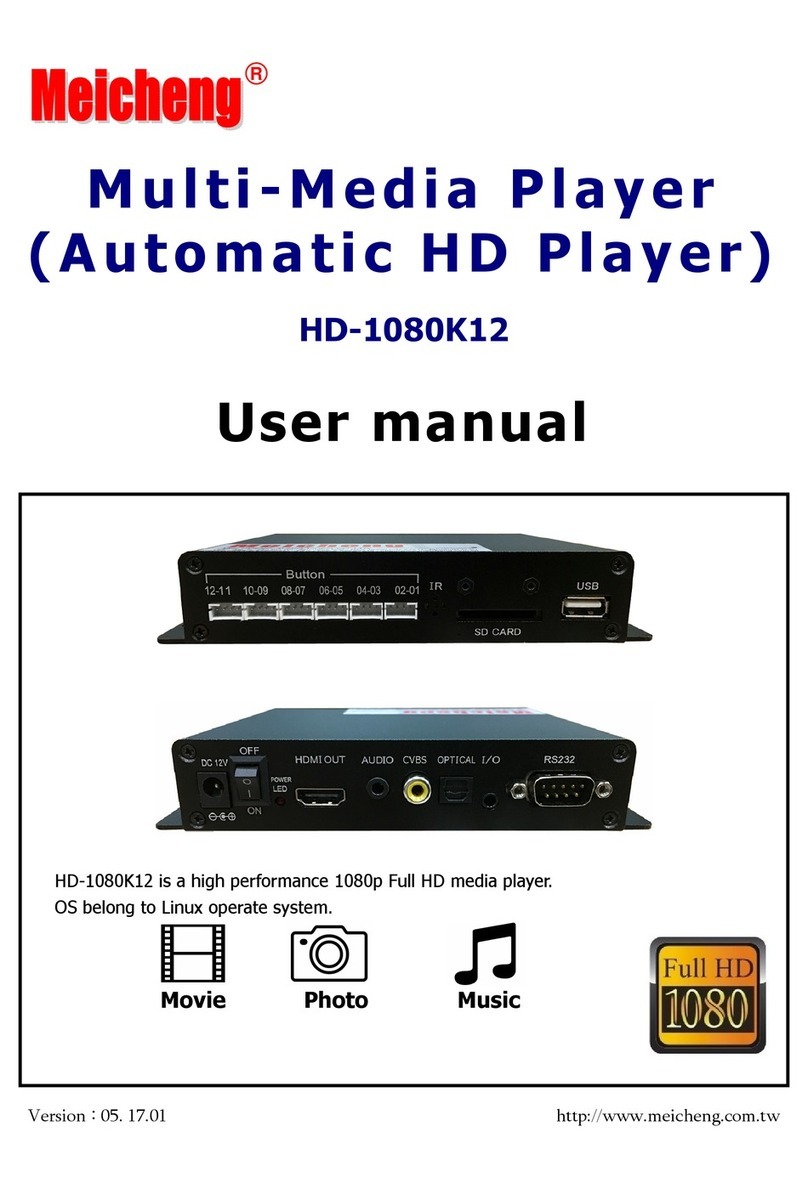 Meicheng HD-1080K12 user manual
