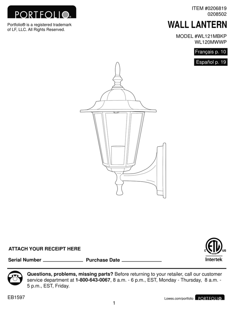Portfolio WL121MBKP manual