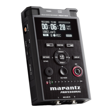 Marantz professional PMD661MKIII user guide Marantz professional PMD661MKIII user guide