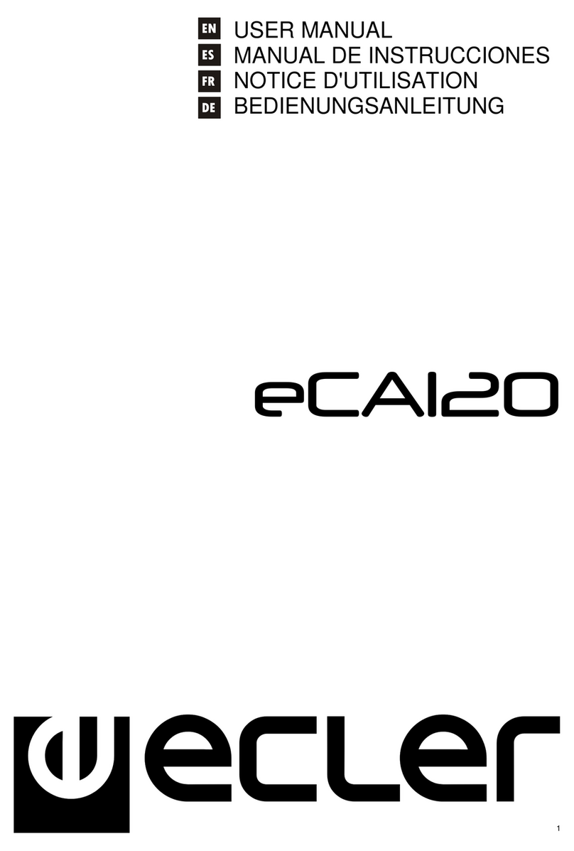 Ecler eCA120 User manual