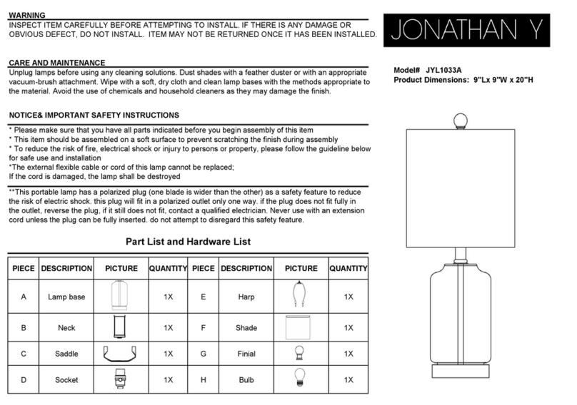 JONATHAN Y JYL1033A User manual JONATHAN Y JYL1033A User manual