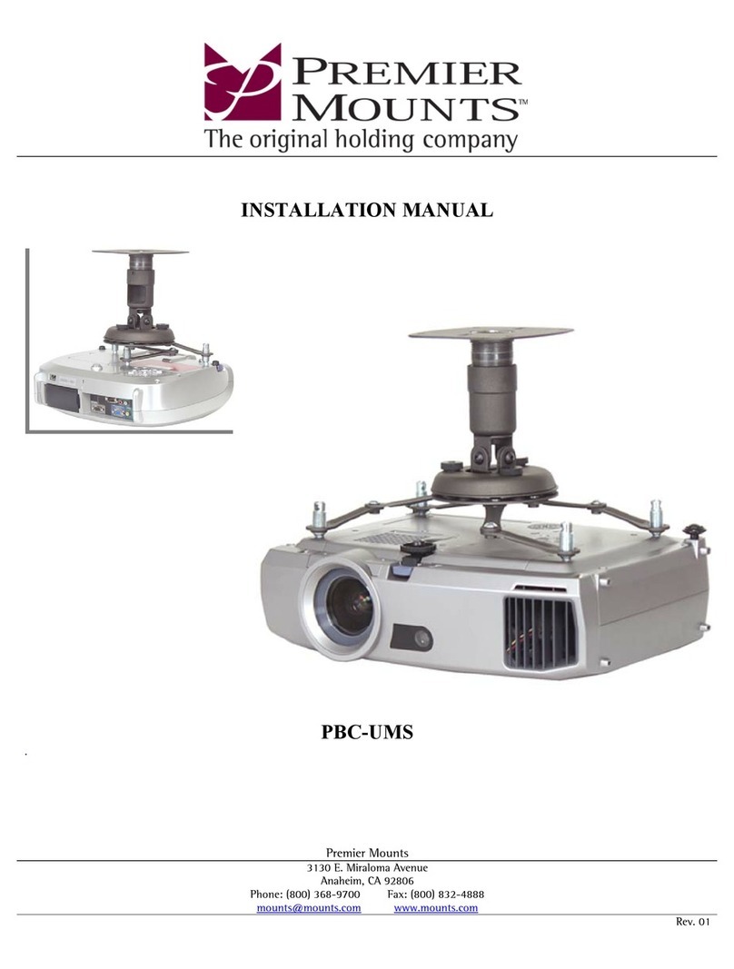 Premier Mounts PBC-UMS User manual
