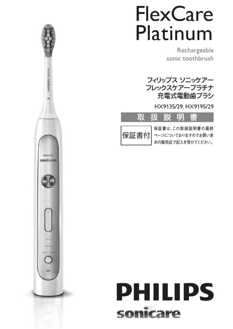 Philips Sonicare FlexCare Platinum HX9135/29 User manual