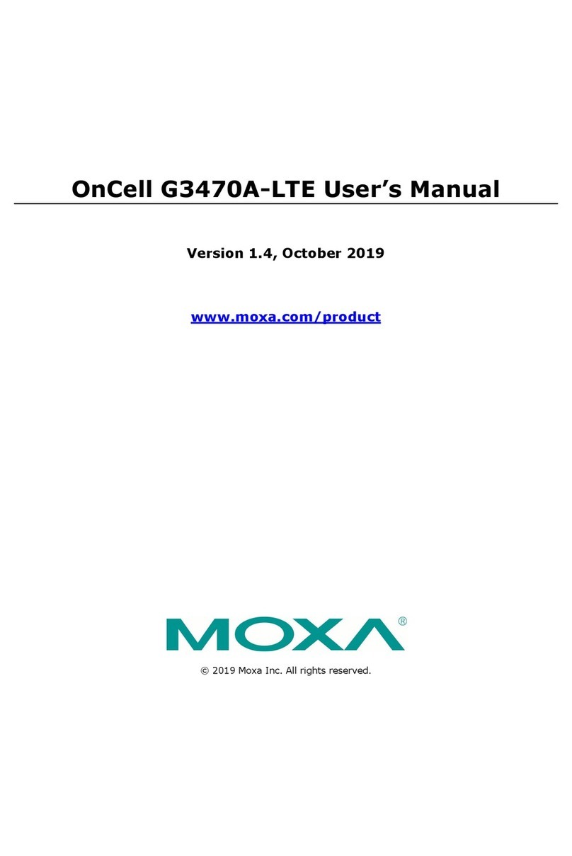Moxa Technologies OnCell G3470A-LTE-EU-T User manual