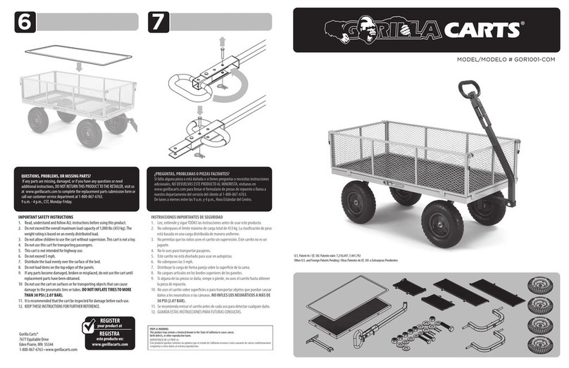 Gorilla Carts GOR1001-COM User manual